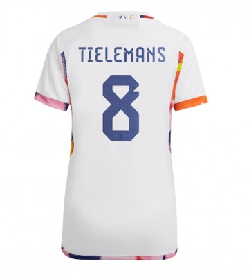 Belgia Youri Tielemans #8 Bortedrakt Kvinner VM 2022 Kortermet